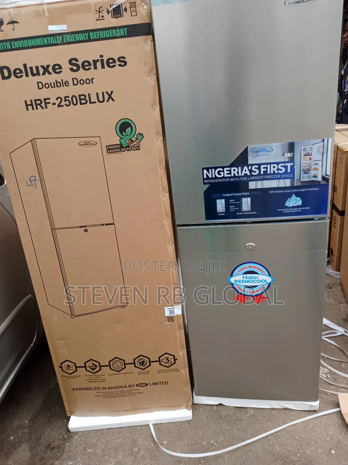 Haier Thermocool 250 Litres Double Door Refrigerator – HRF 250blux SLV