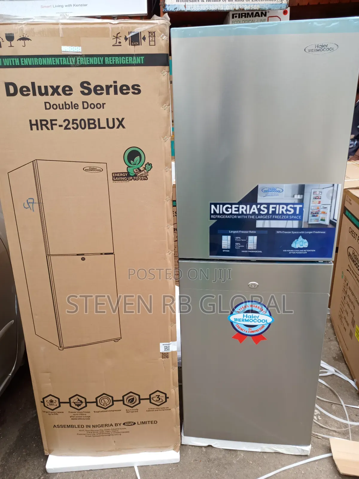 Haier Thermocool 250 Litres Double Door Refrigerator – HRF 250blux SLV