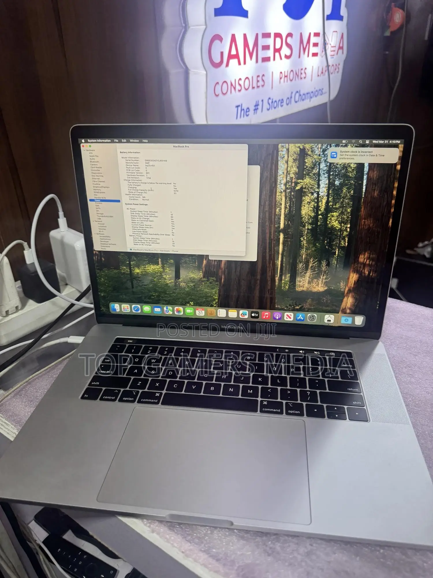 Laptop Apple MacBook Pro 2019 16GB Intel Core i7 SSD 512GB