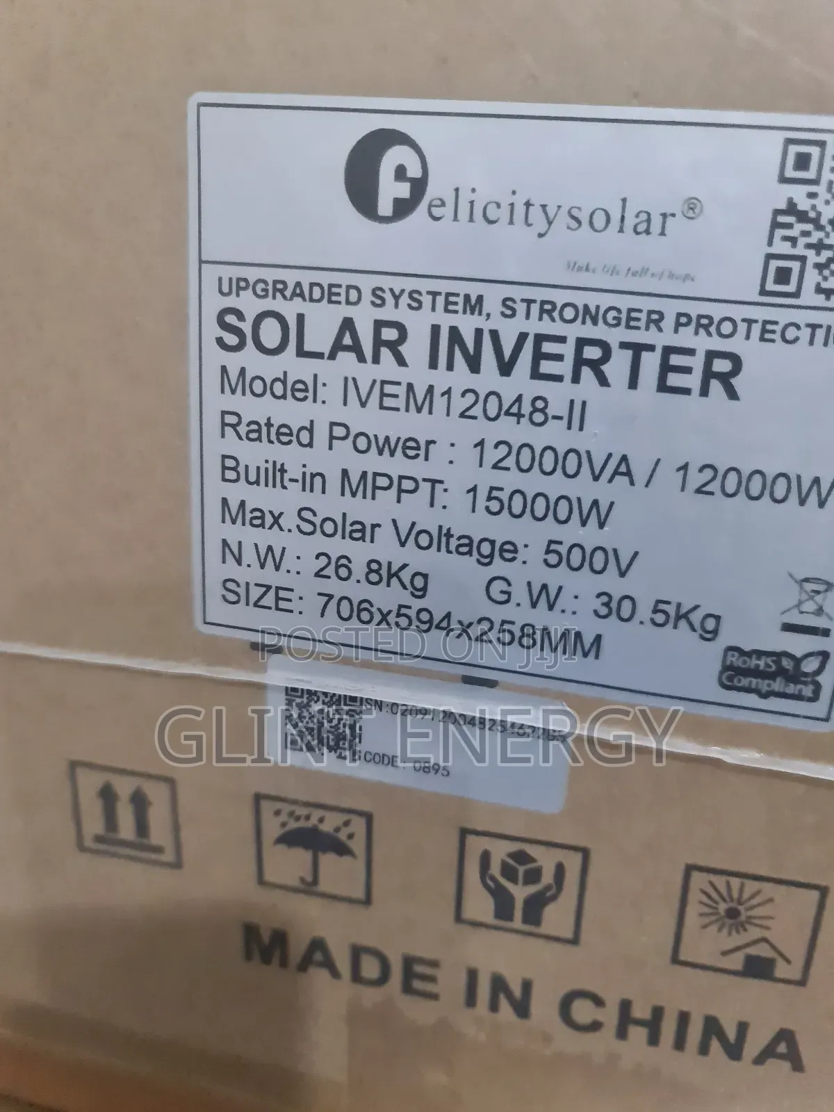 12kva 48v Ivem Felicity Hybrid Inverter