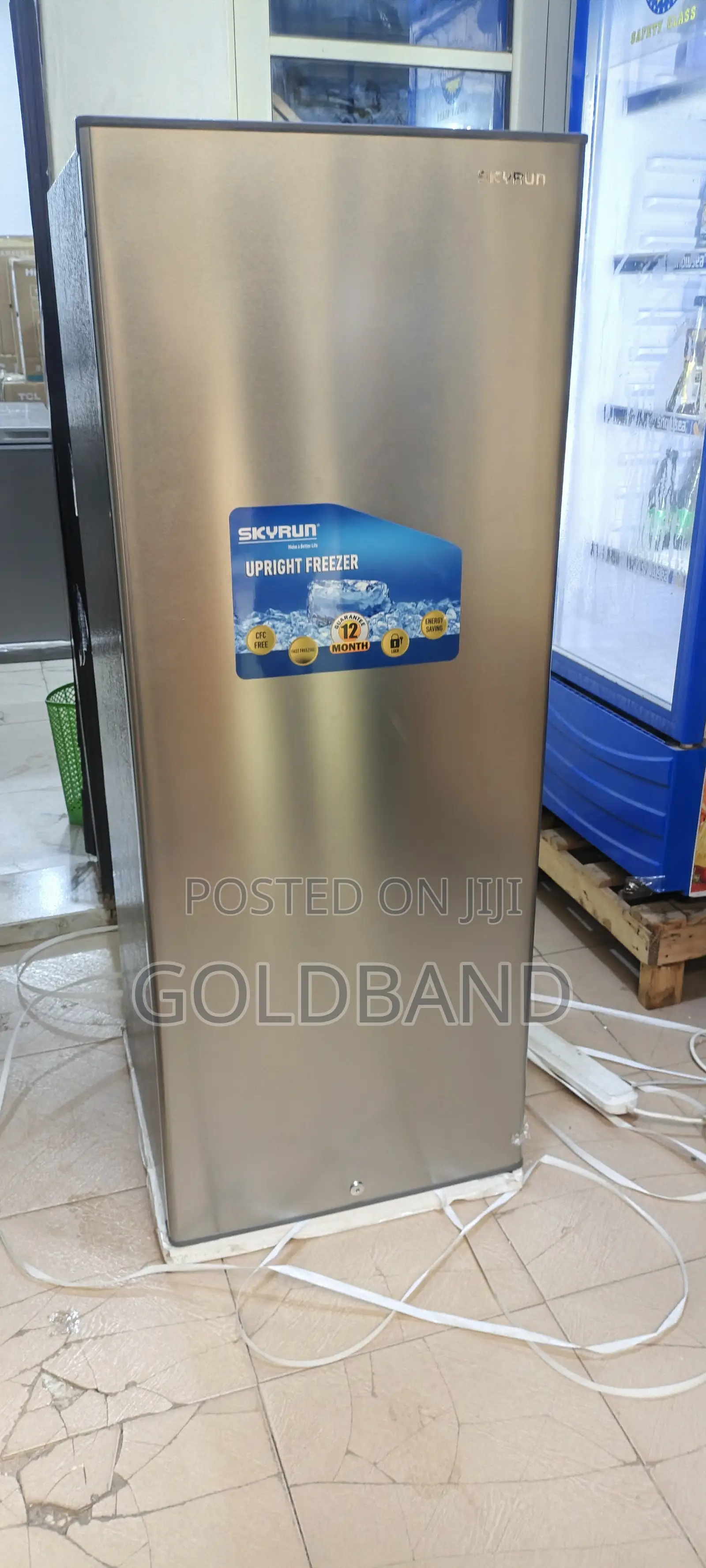 Skyrun 180l Upright Freezer – Modern Finish