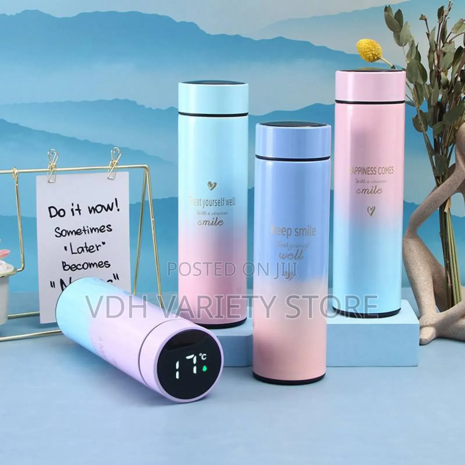 Two Toned Temperature Flask/Mug