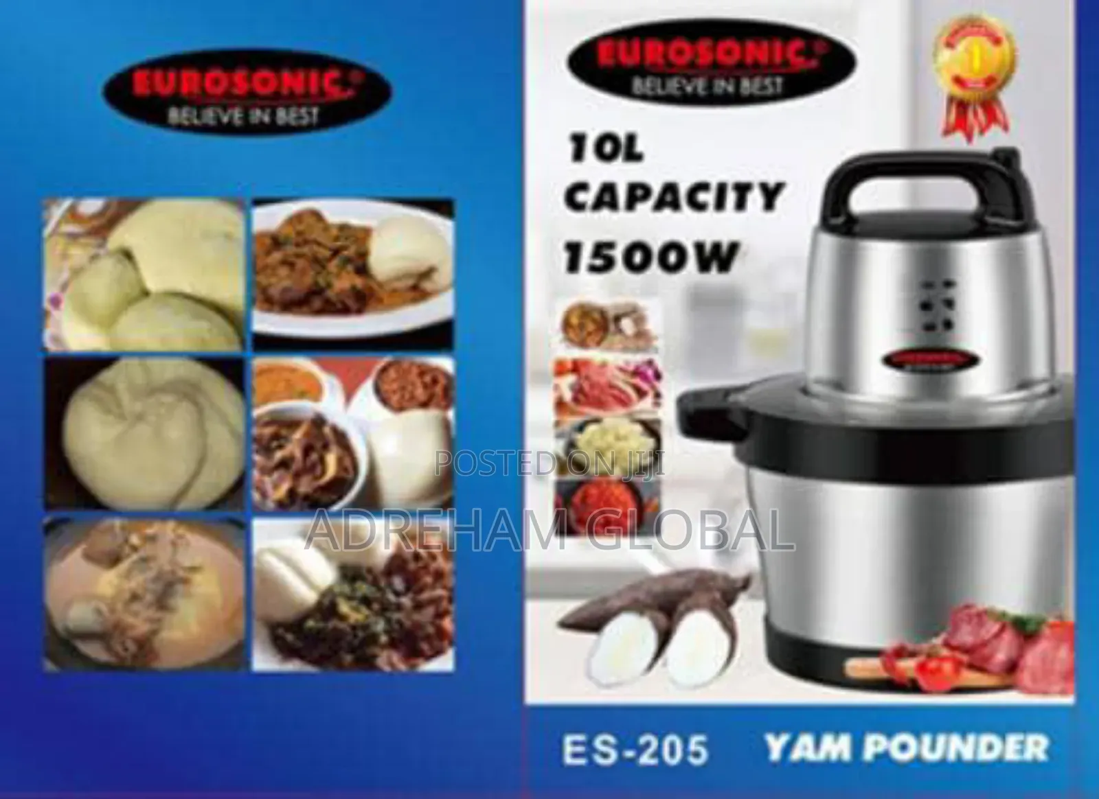 Eurosonic 10l Yam Pounder, 1500w