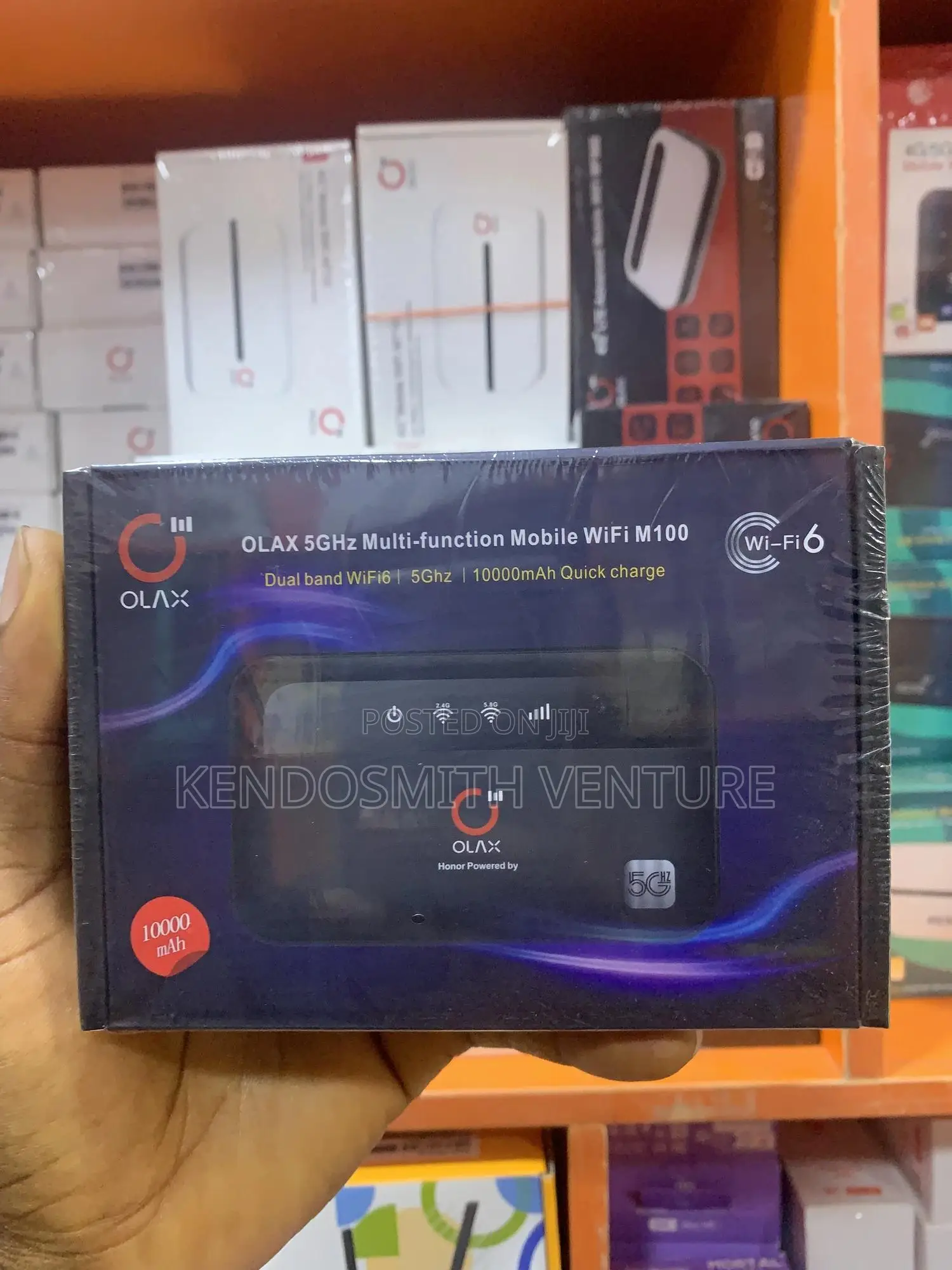 Olax M100 Portable Wi-Fi Router + Power Bank (10000 Mah)