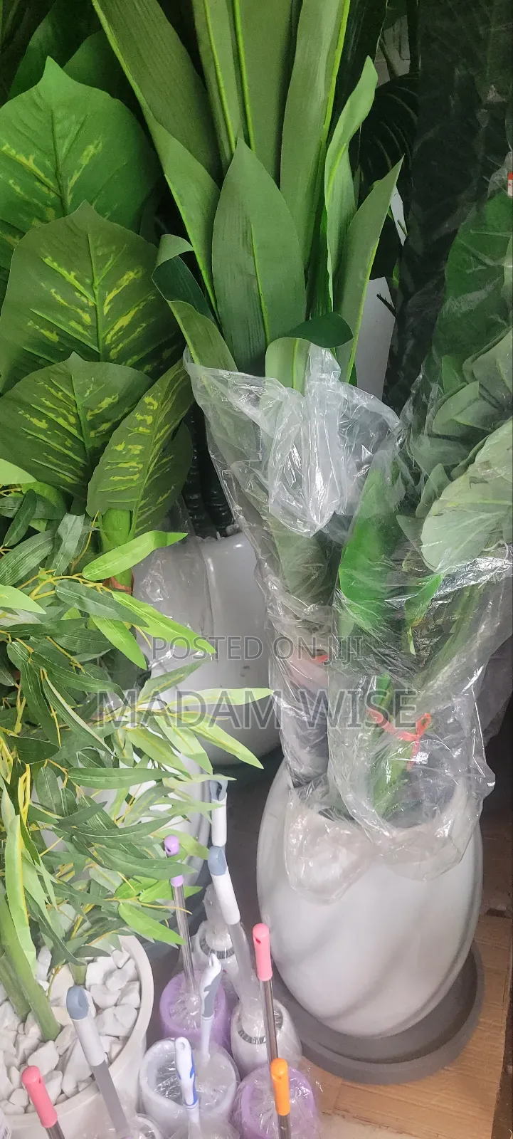 Artificial Flower and Pot Set