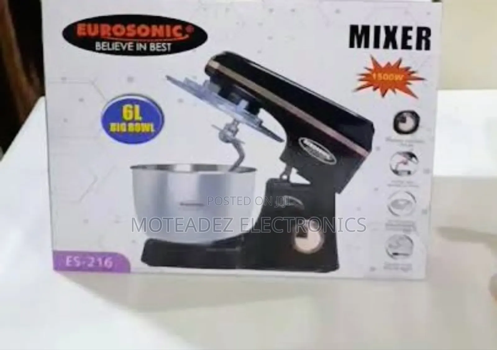 Eurosonic 6l (1500w) Copper Coil Commercial Stand Cake Mixer