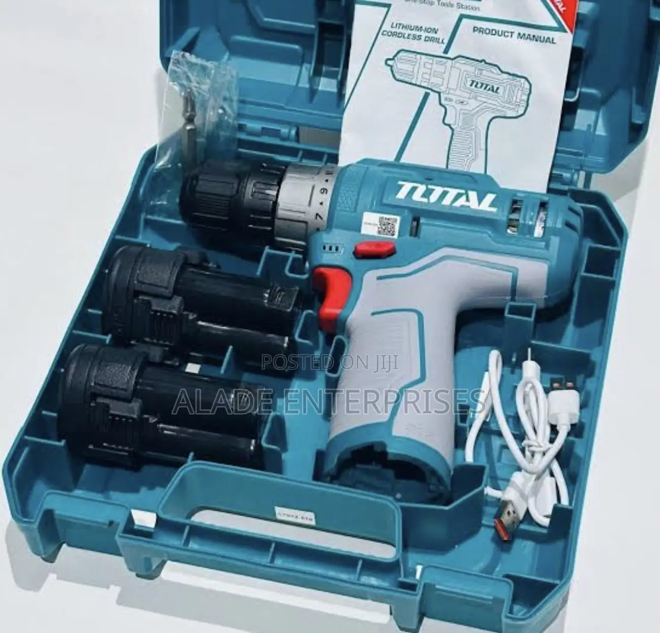Total Cordless Impact Drill Li-ion 12v / 1.5ah / 20nm / 2 Battery