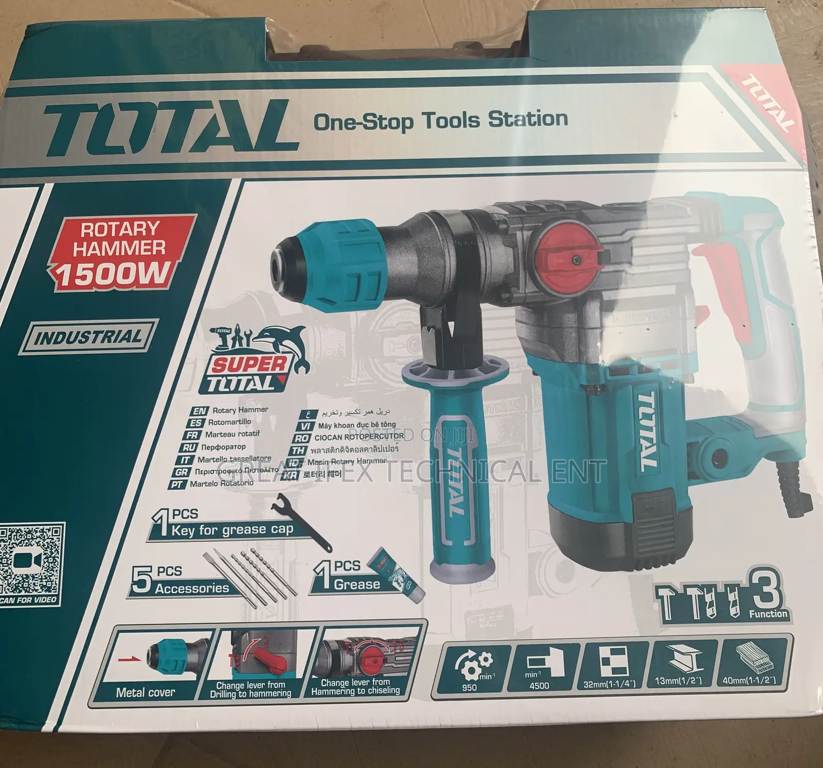 Total Rotary Hammer 1500w