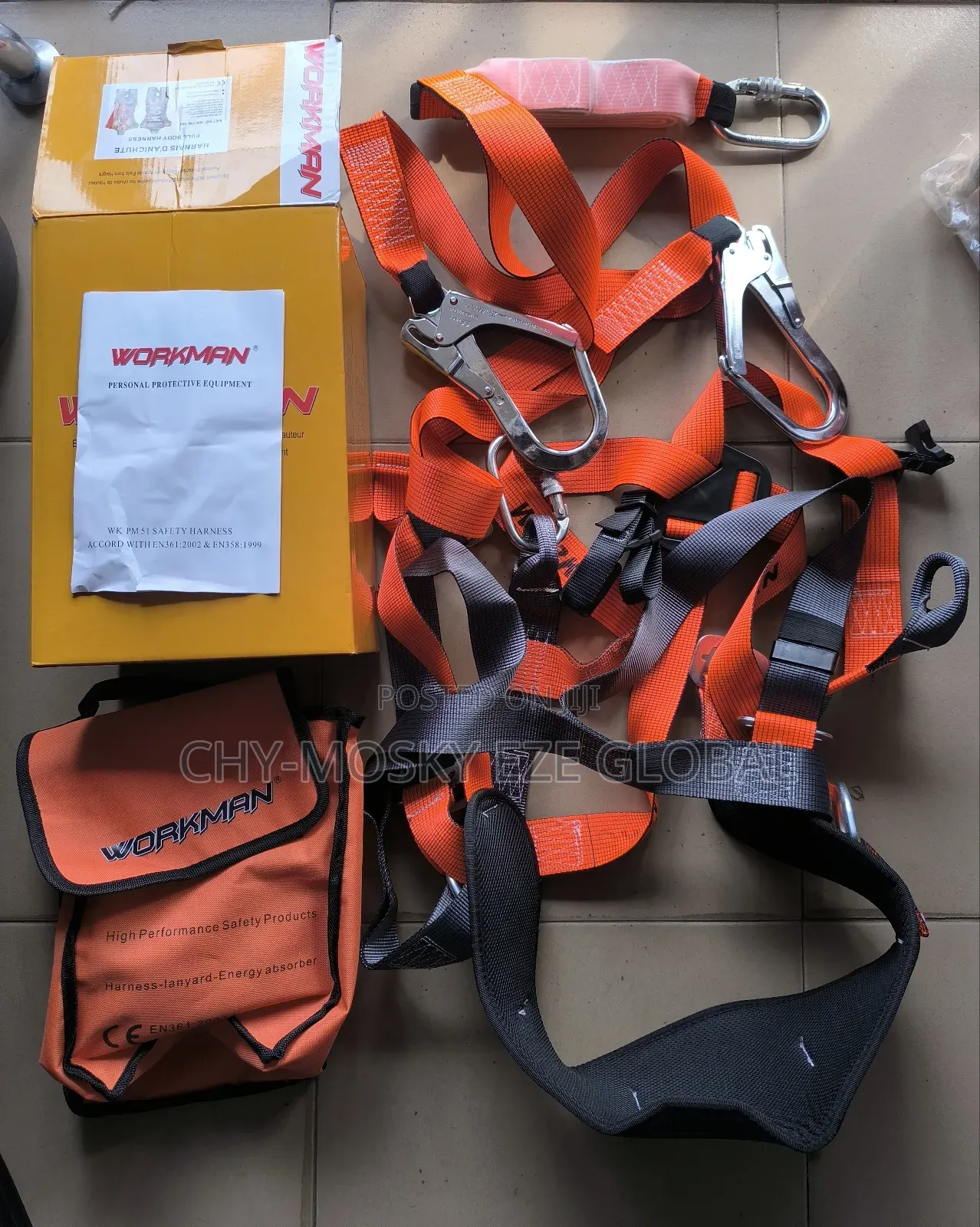 Double Lanyard Safety Harness Belt (Workman)