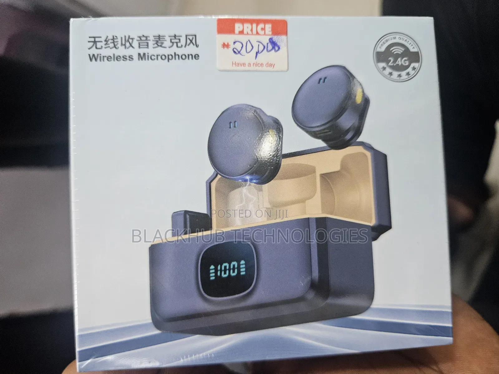 Wireless Magnetic Microphone With Powerbank Case Noise Cancellation