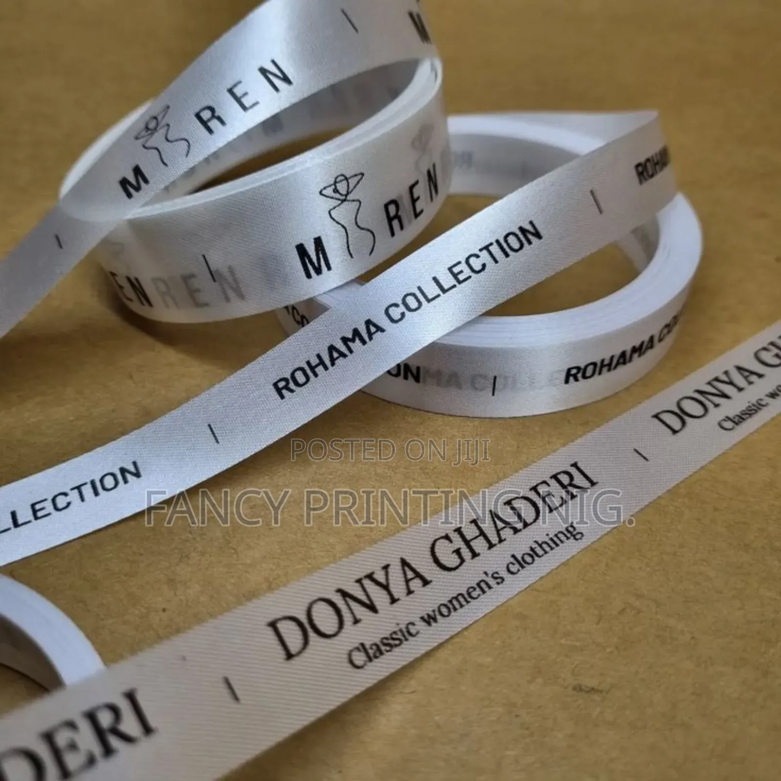 Custom Satin Fabric Labels With Logo – Clothing Brand Tags