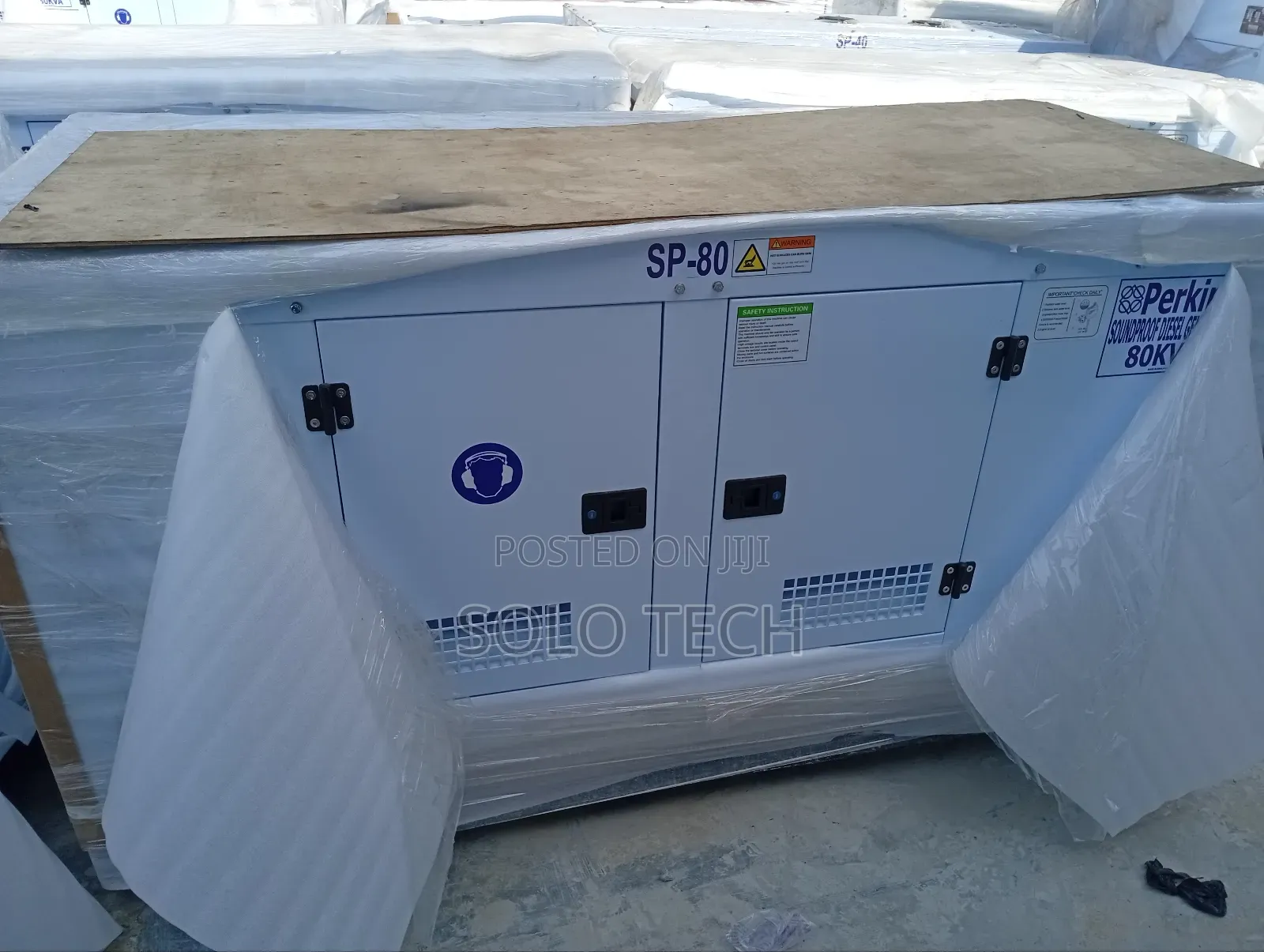 Brand New 80 Kva Perkins Soundproof Diesel Generator 100% Copper Coil