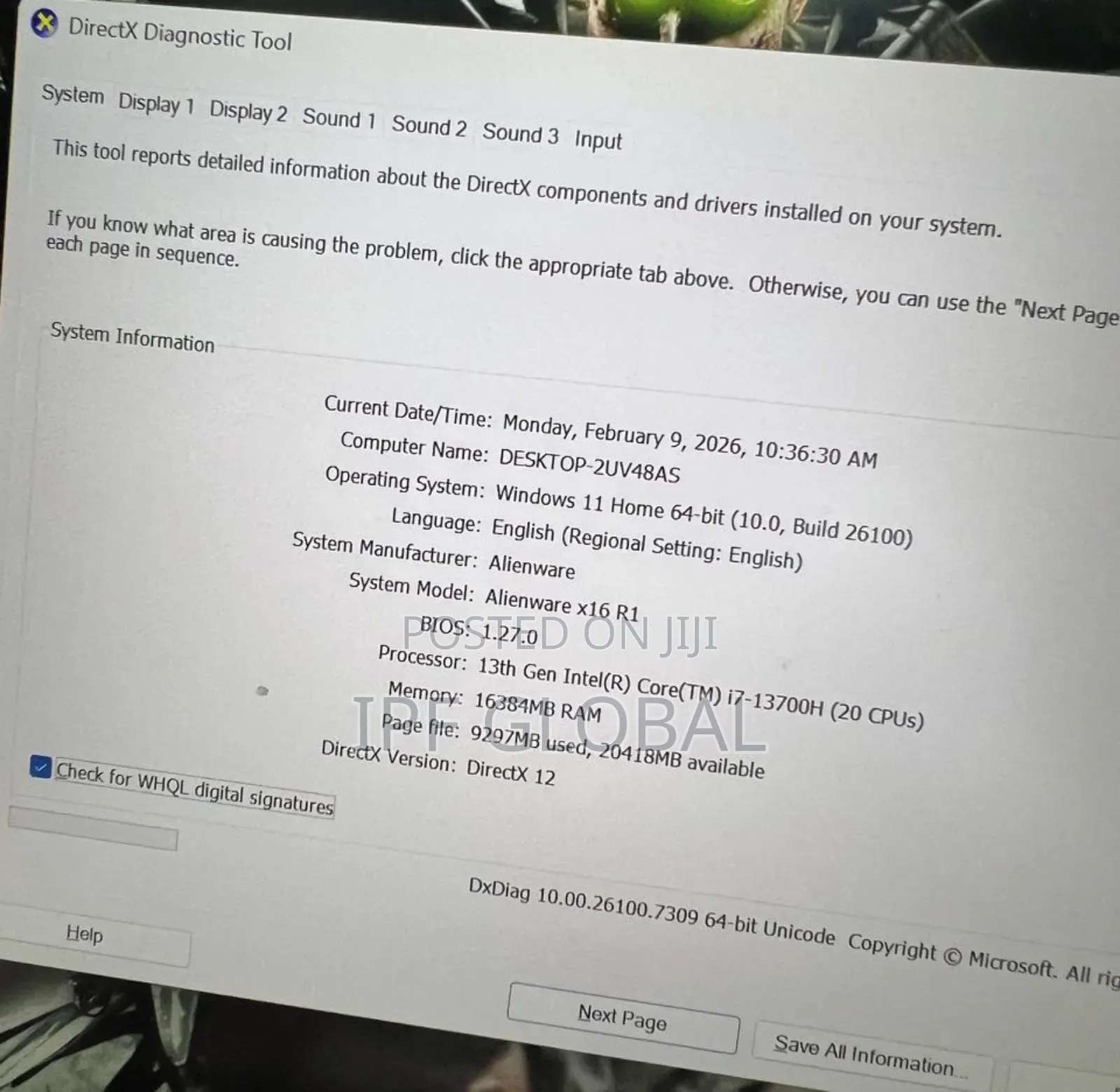 Laptop Dell Alienware X16 R1 16GB Intel Core I7 SSD 1T