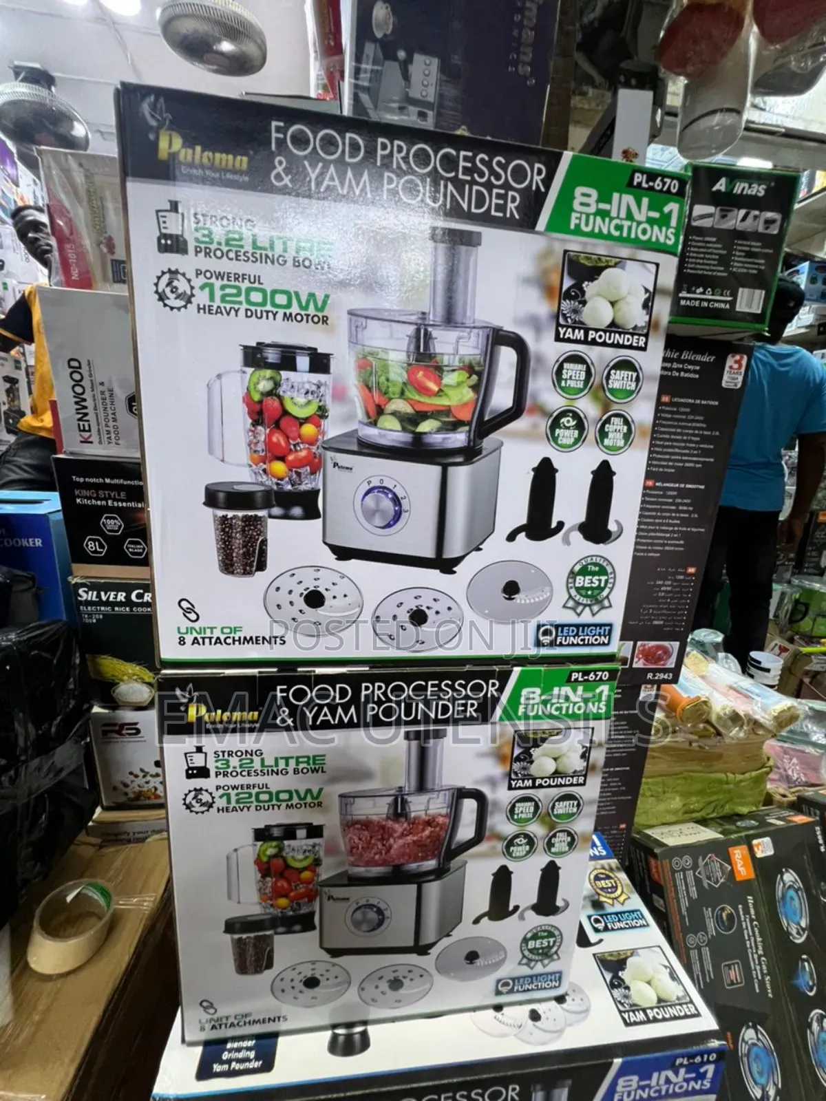 Paloma Food Processor and Yam Pounder - 1200w