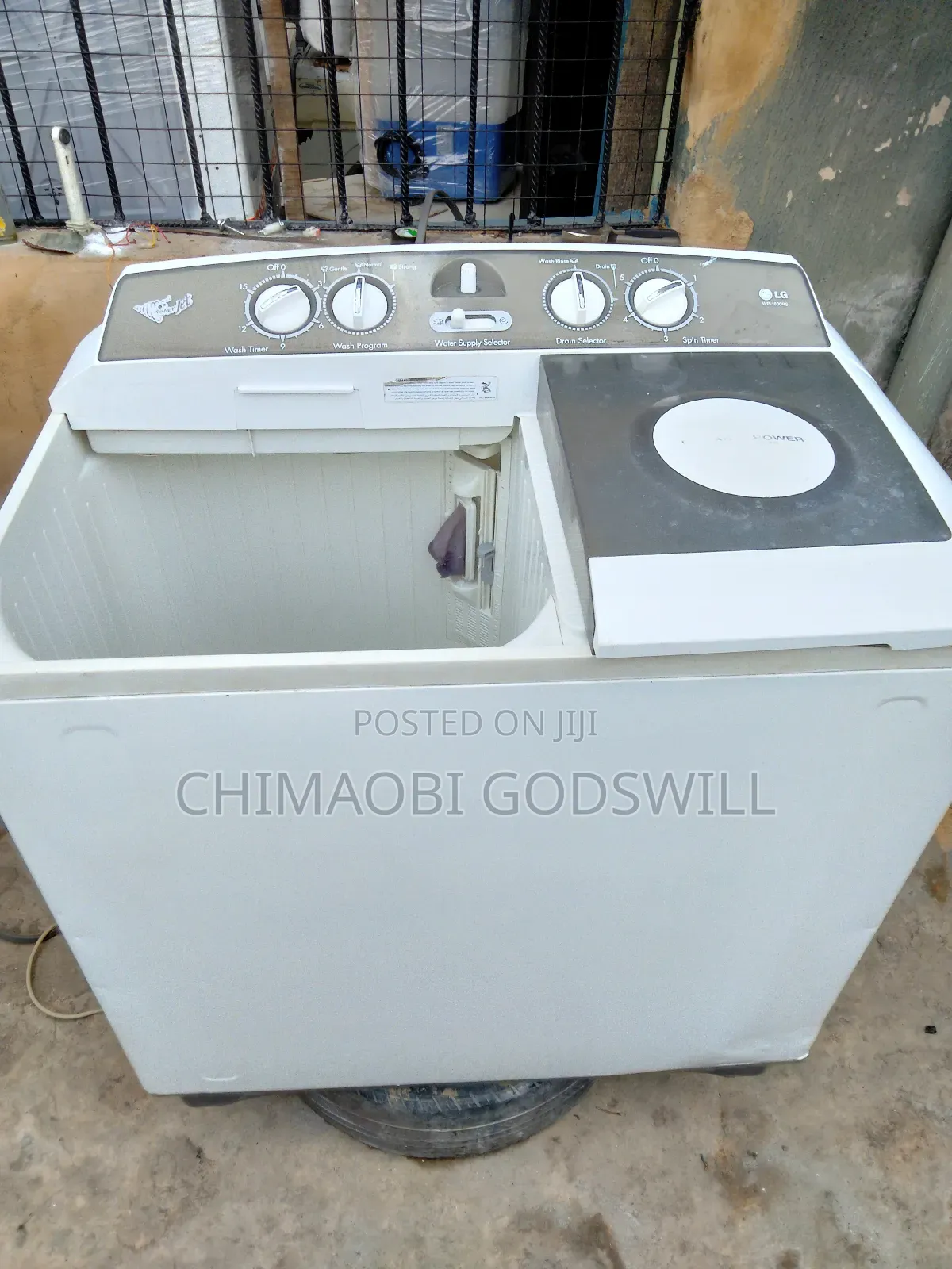 15 Kg Twin Top Manual Washing Machine and Spin