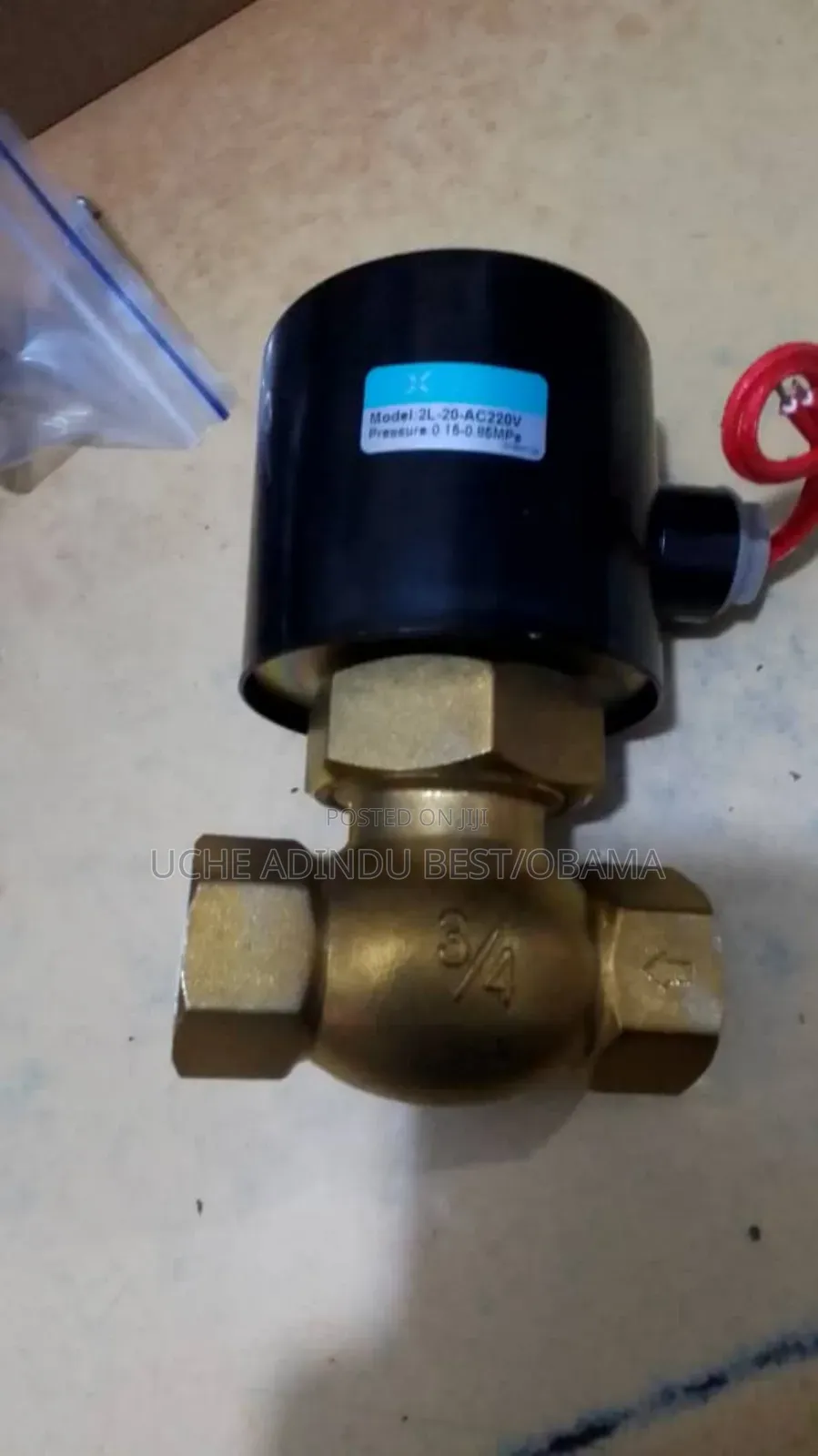 Steam Solenoid Valve 3/4 Inches