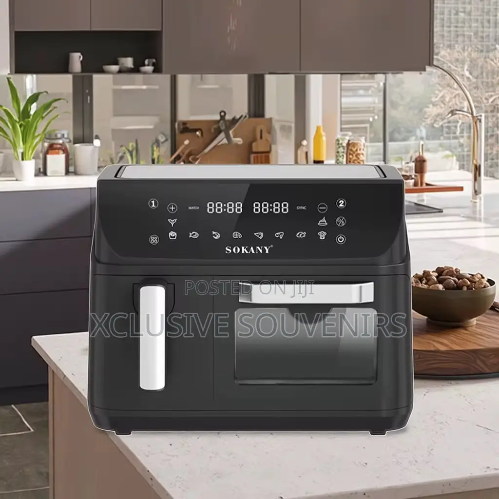 12.5l Stainless Steel Oil-free Digital Control Double Pot Air Fryer