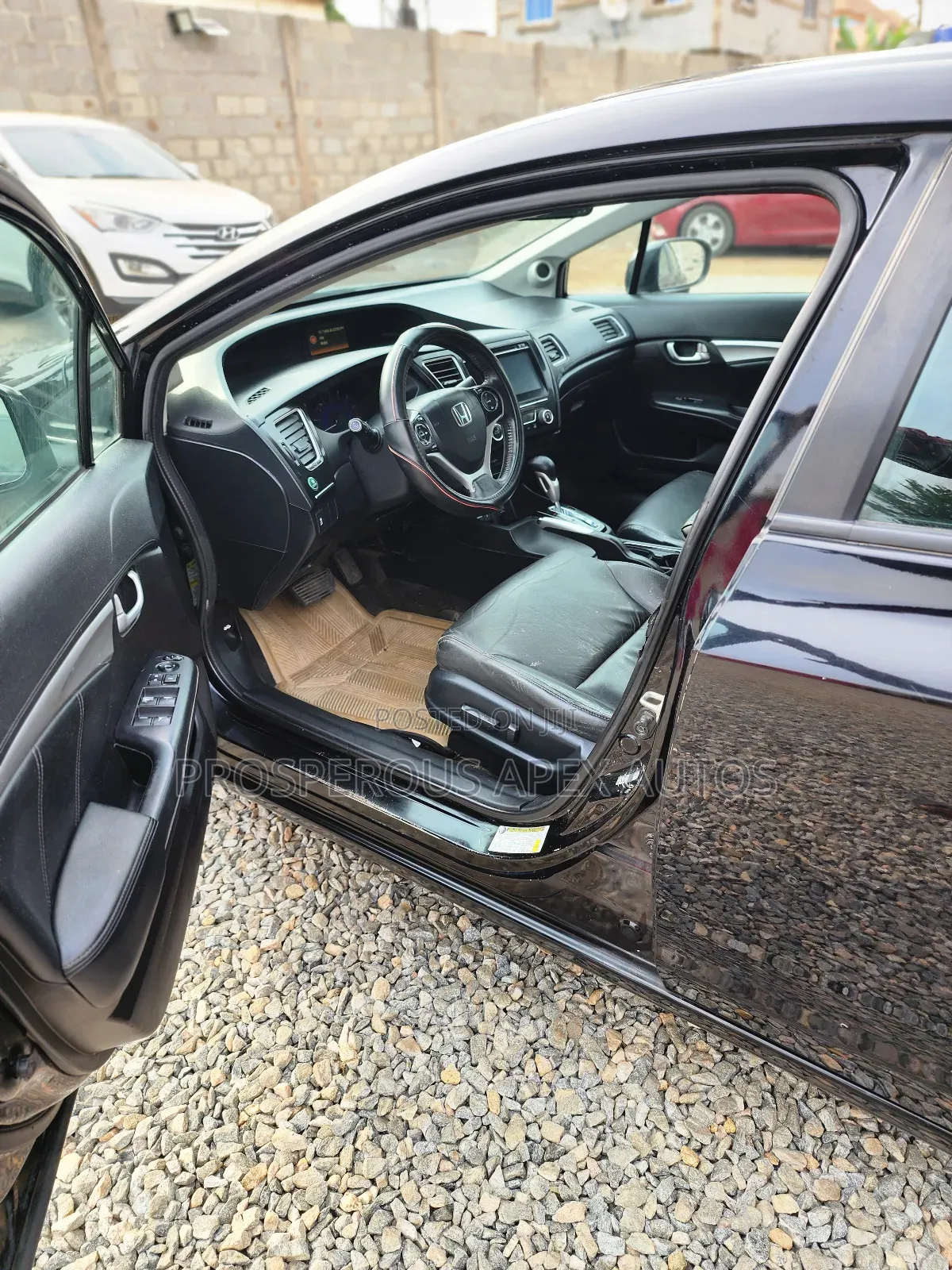 Honda Civic EX-L 4dr Sedan w/Nav (1.8L 4cyl CVT) 2014 Black
