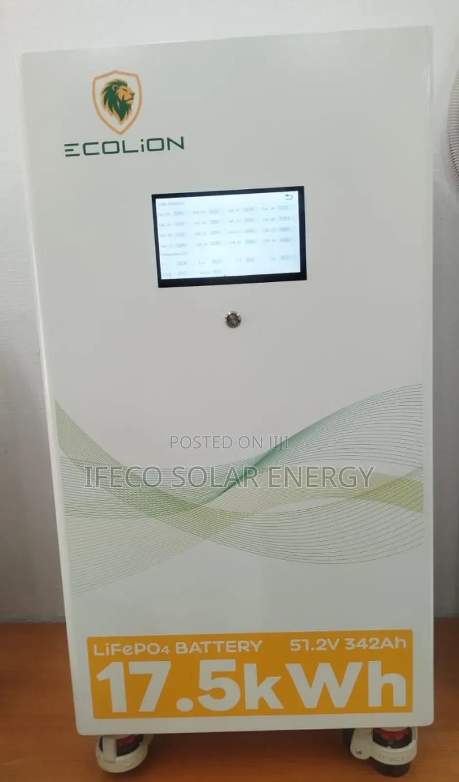 Ecolion Lithium Ion Battery 17.5kwh 48v Display Scream