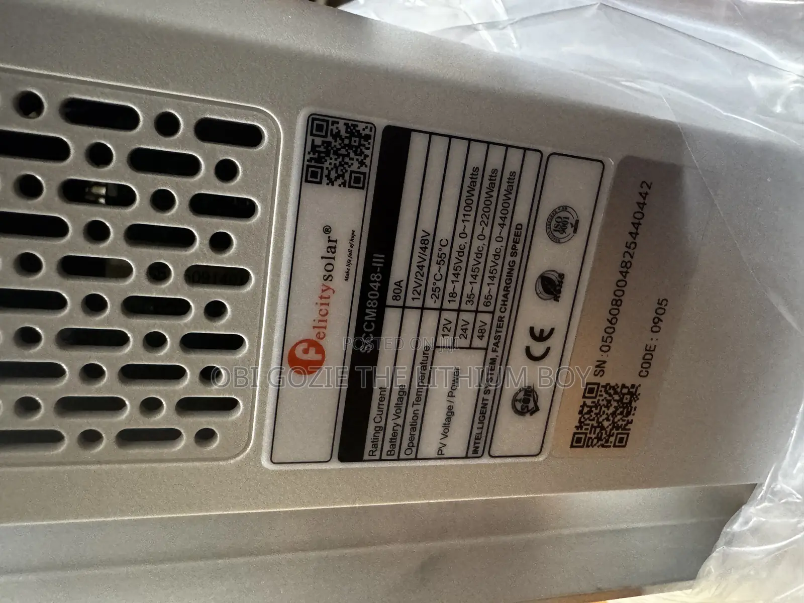 The Best Importer of 100ah Felicty MPPT Solar Charger Controller Lagos