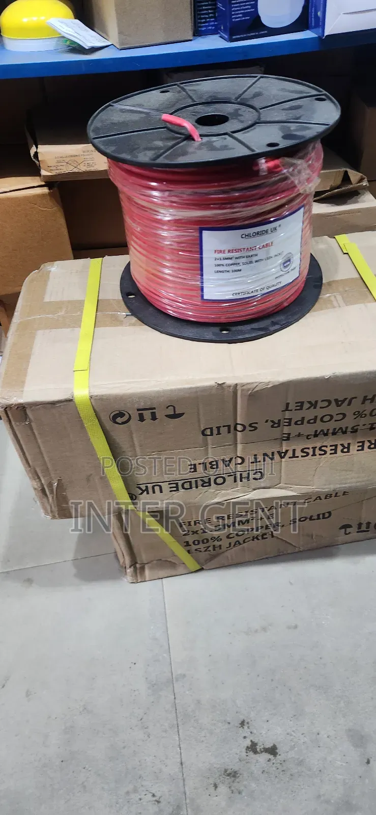 Fire Resistance Cable Pure Copper 100mtr Chloride