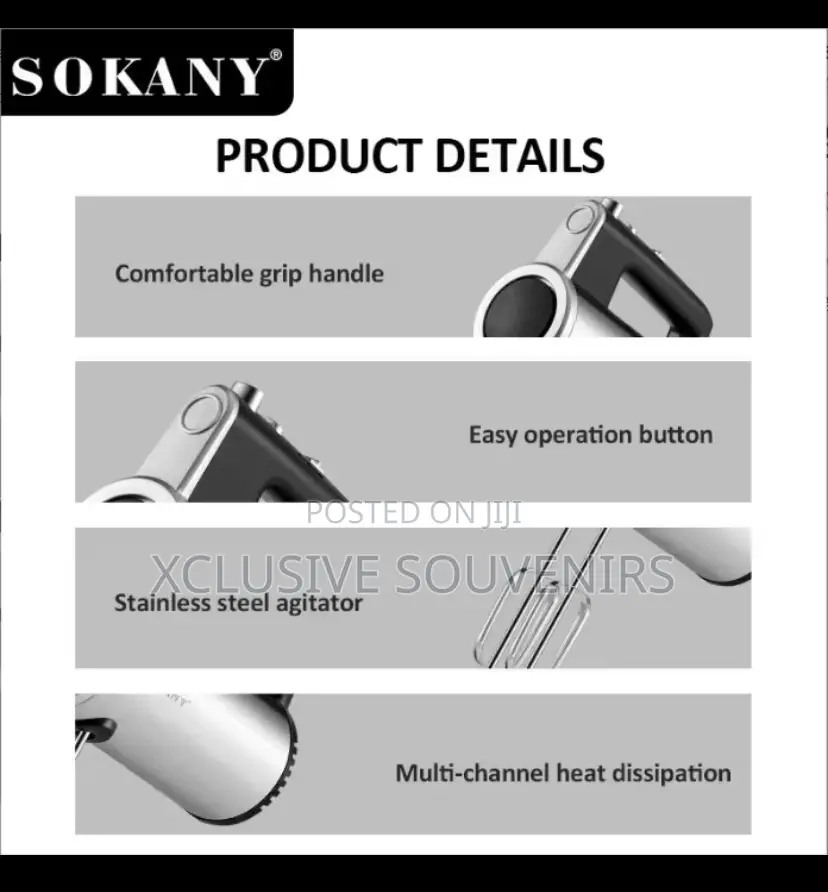 3 In 1 Professional Electric Hand Mixer For Personal/Commercial