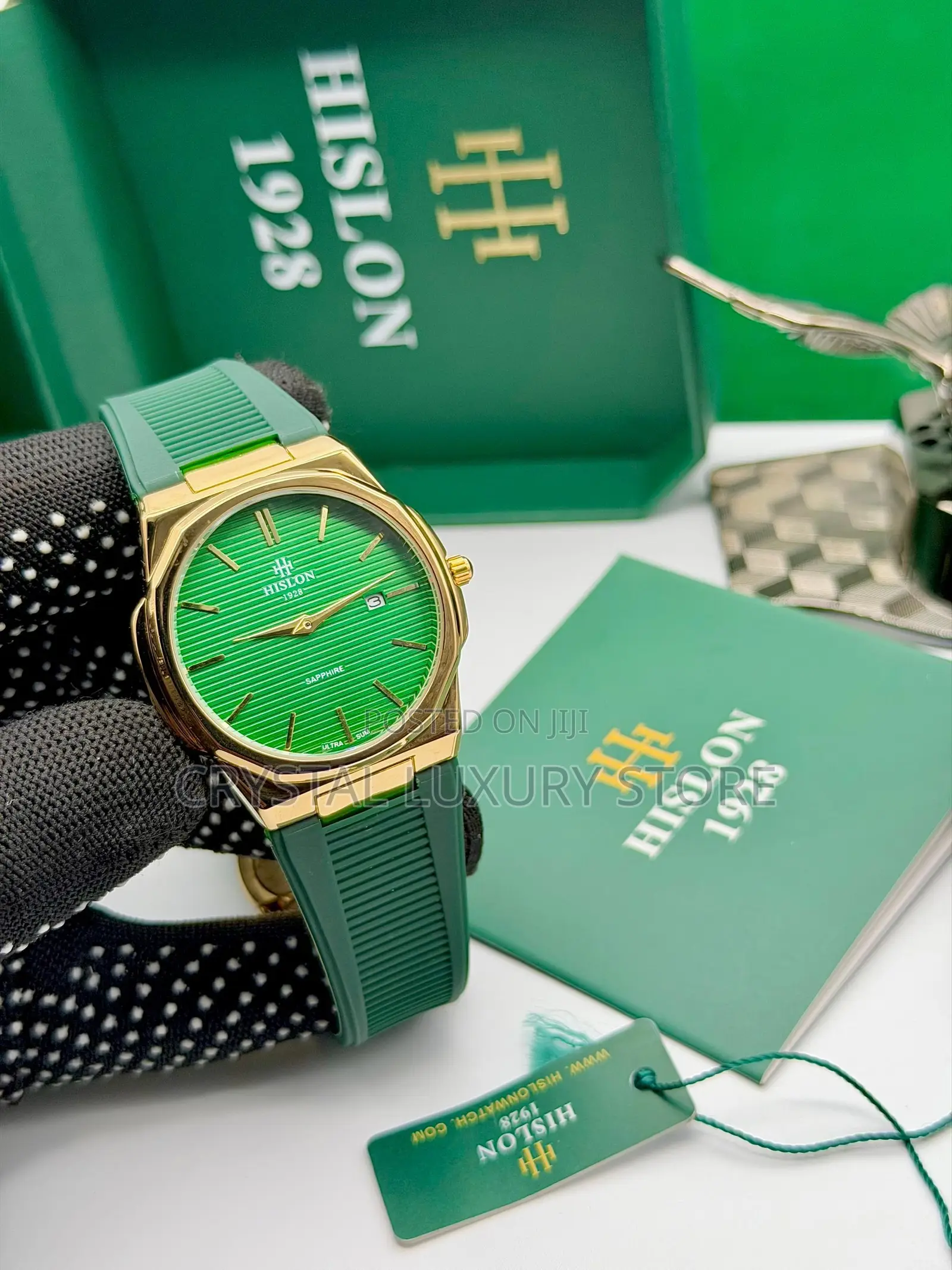 Hilson Quality Luxury Men Rubber Strap Wristwatch