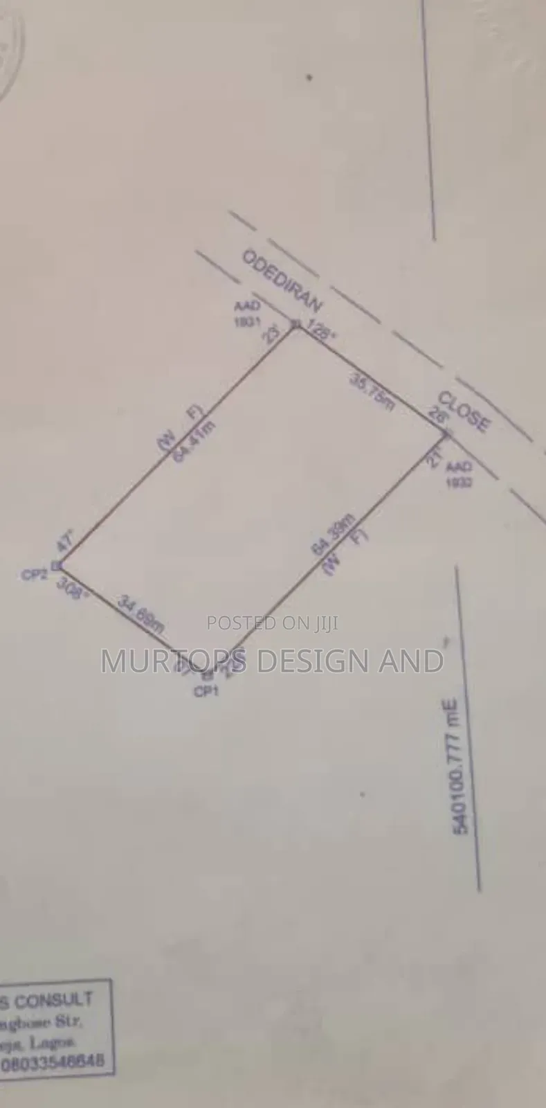 1,100sqm of Land With C of O for Joint Ventures Off Opebi Ikeja.