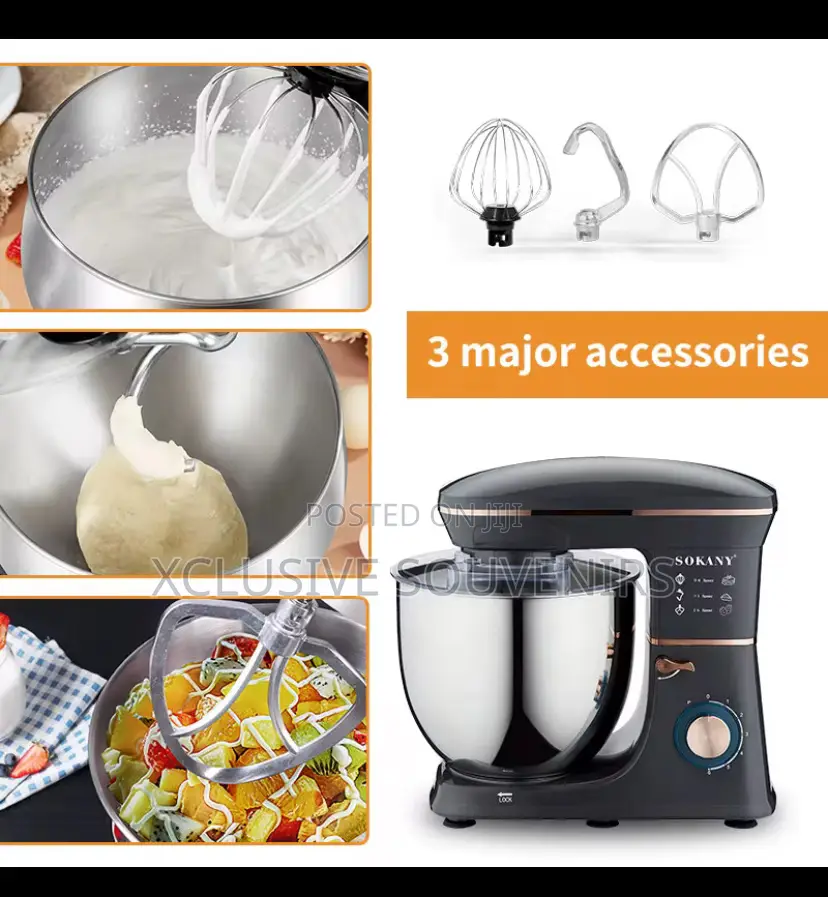 11l Sokany Fully Automatic Commercial Stand Mixer