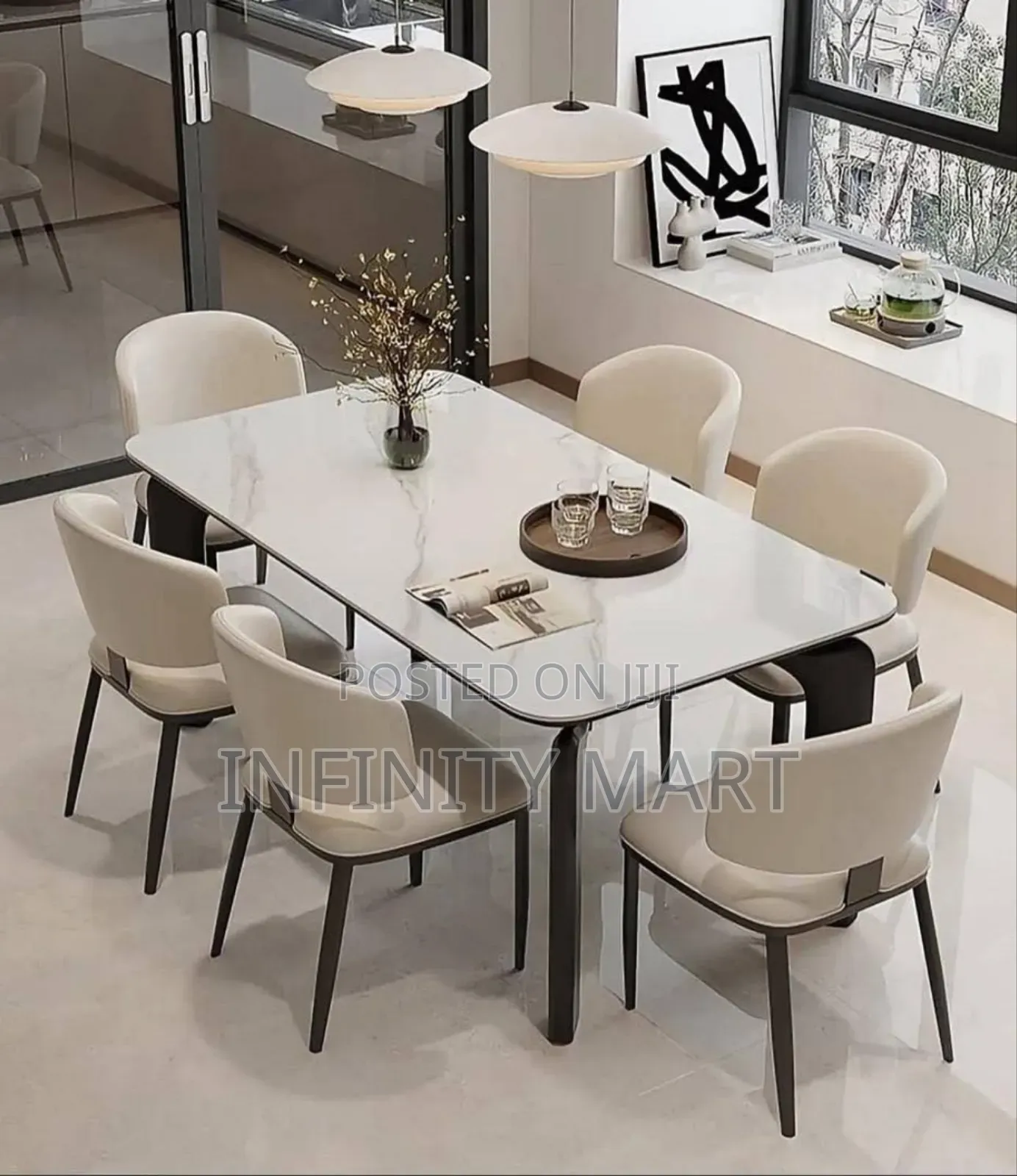 6 Seater Marble Dining