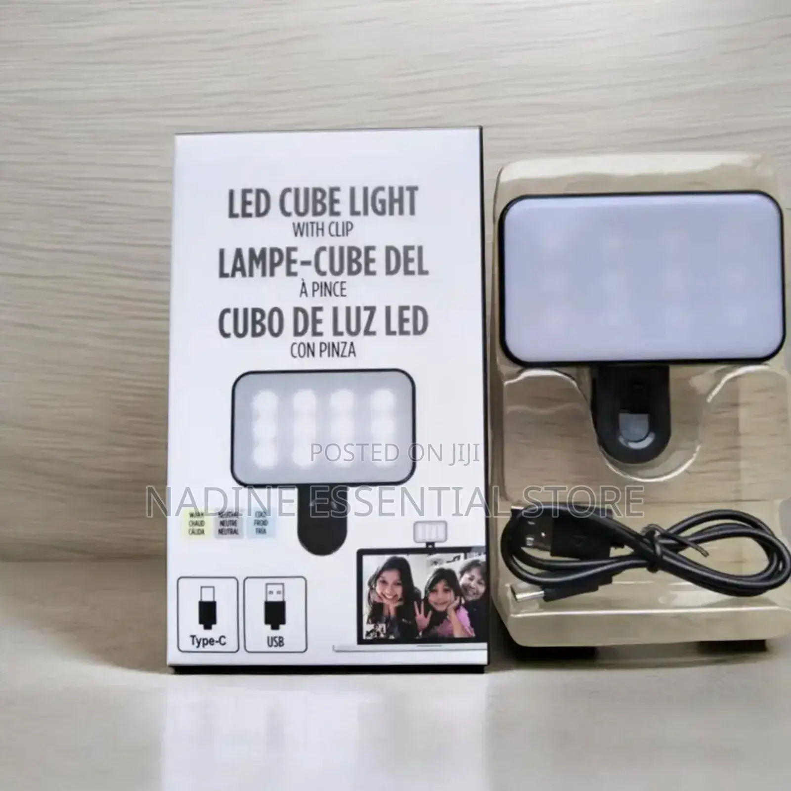 Led Cube Light With Clip