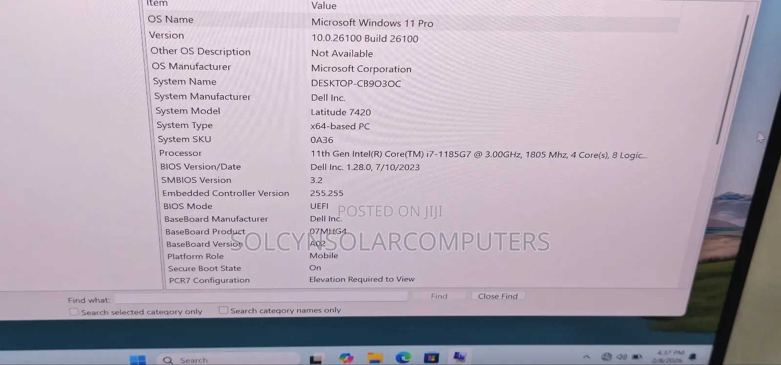Laptop Dell Latitude 7420 16GB Intel Core I7 SSD 512GB