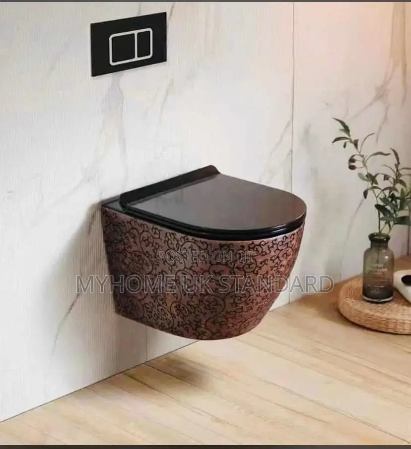 Brown Wall Hung Water Closet