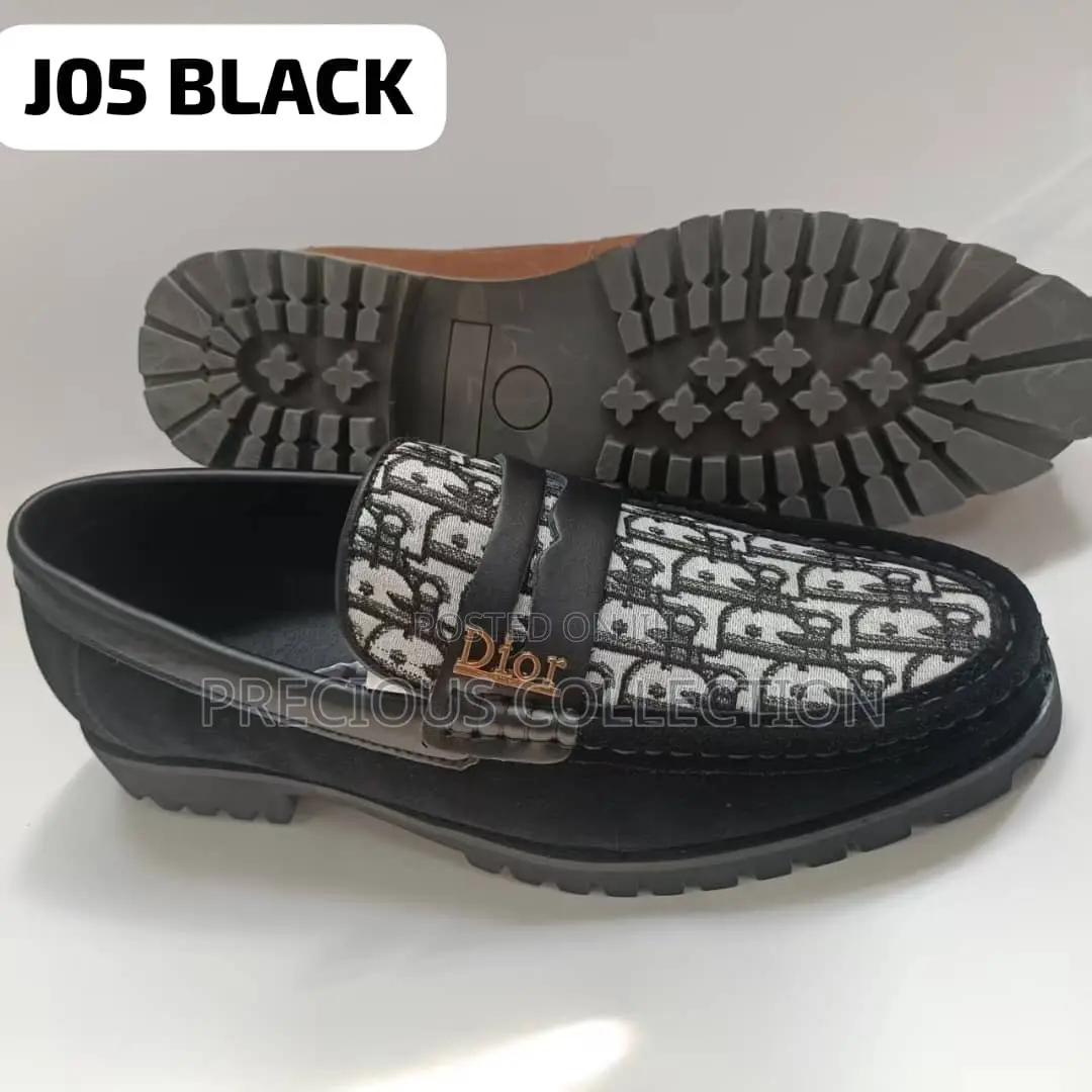 Men’S Suede, Chunky Sole, Patterned Loafers