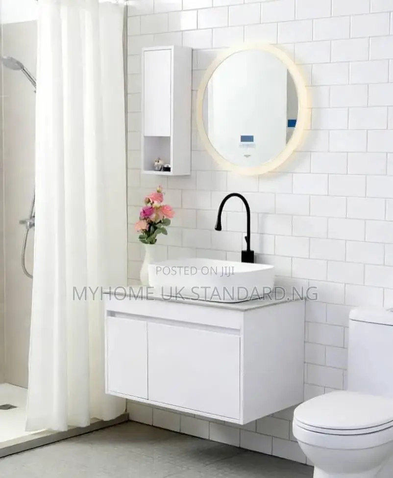 Original Cabinet Wash Hand Basin With Mirror Light