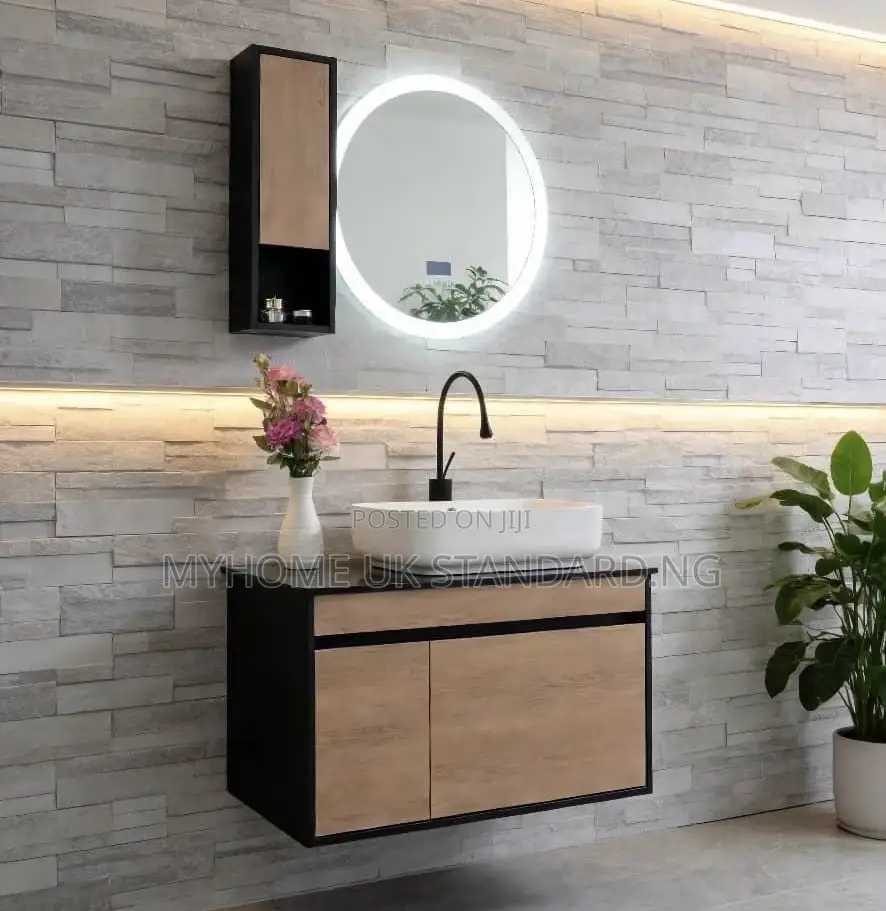 Original Cabinet Wash Hand Basin With Mirror Light