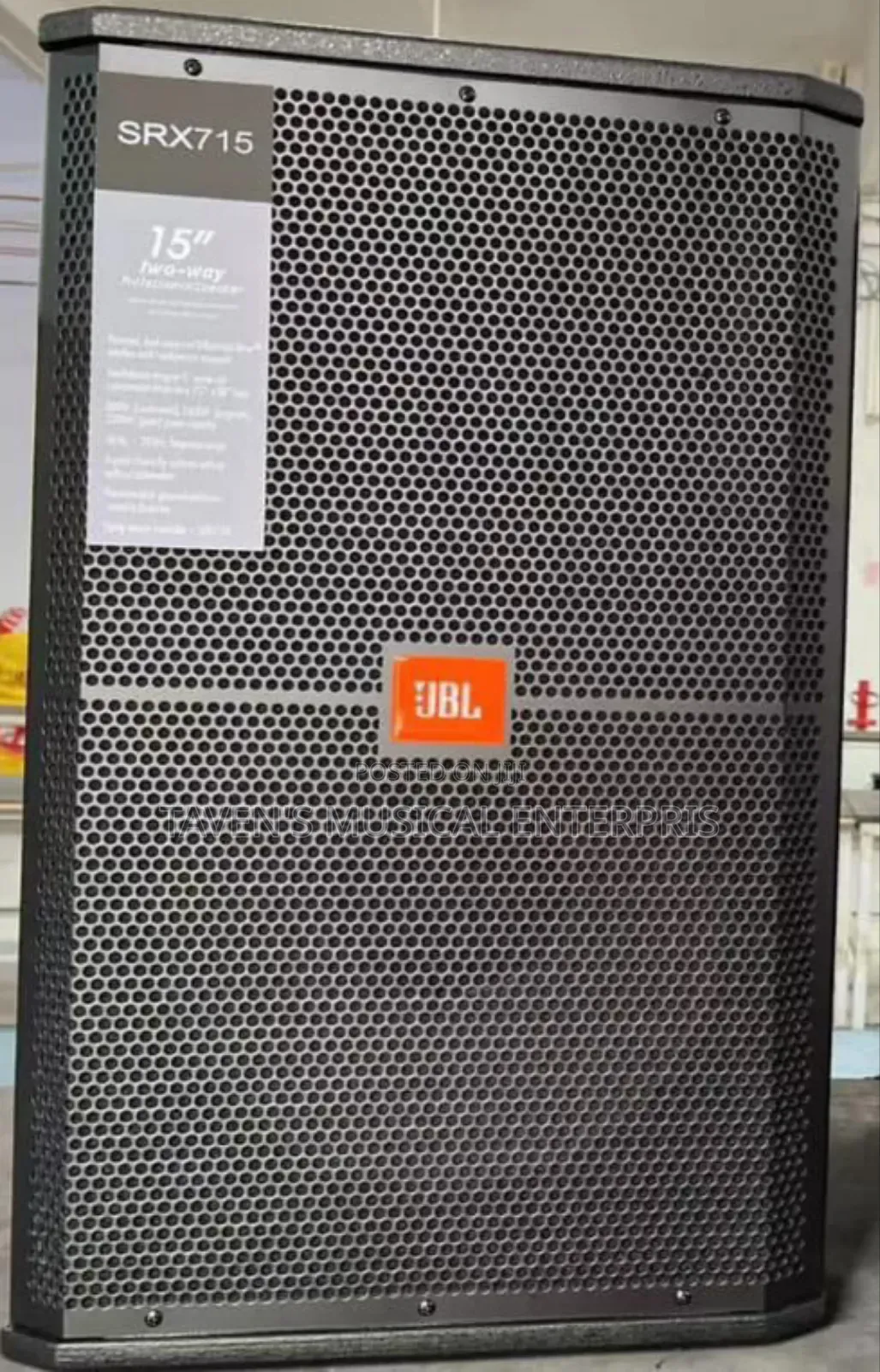 JBL Srx715 2way Loudspeakers.