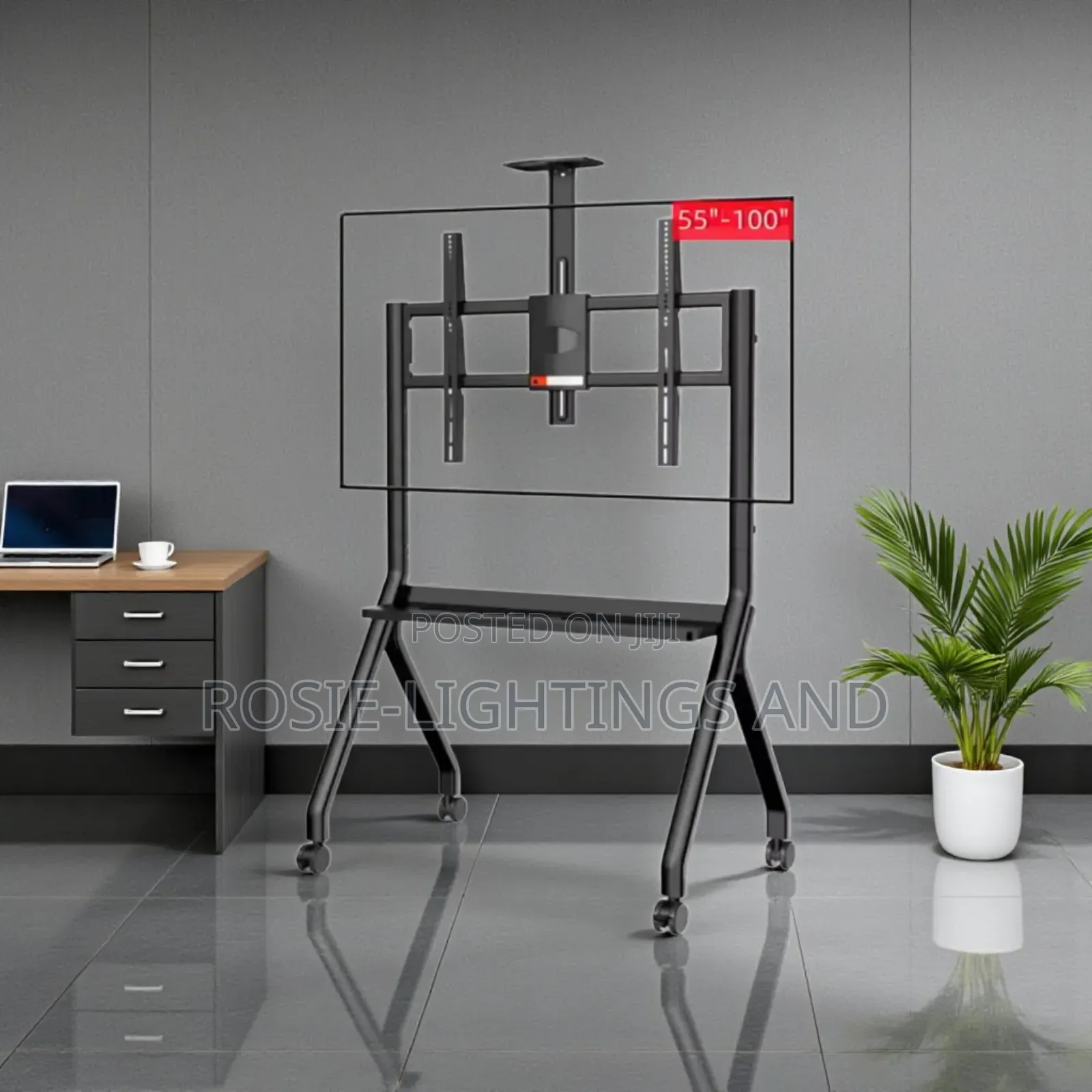 Mobile Television Stand Display - Compatibility 55" - 100"