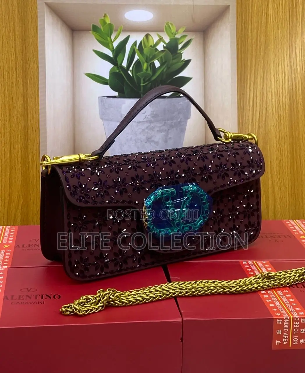 Luxury Diamond Stones Bag Available in All Colours