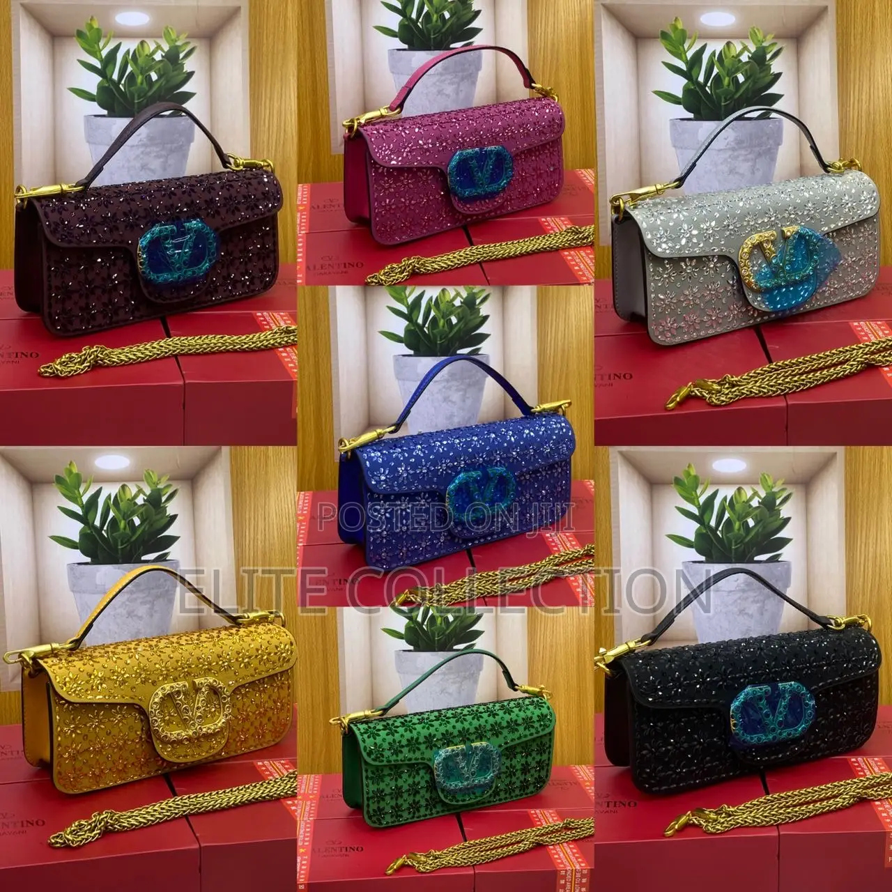 Luxury Diamond Stones Bag Available in All Colours
