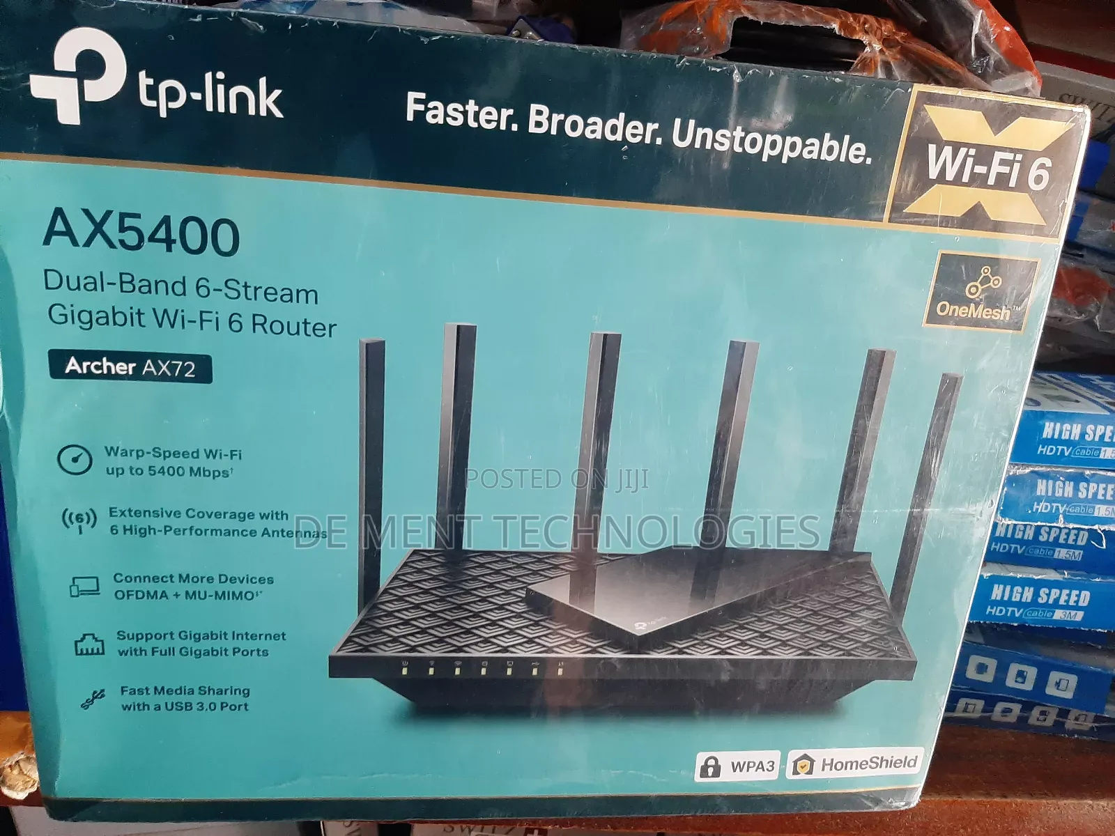 Tp-Link Archer Ax72 Dual Band 6 Stream Gigabit Wi-Fi 6 Router