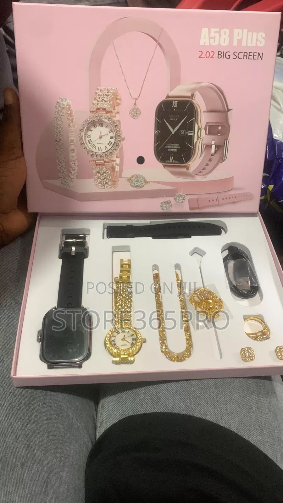 A58 Plus Women Valentine Smart Watch Gift Set
