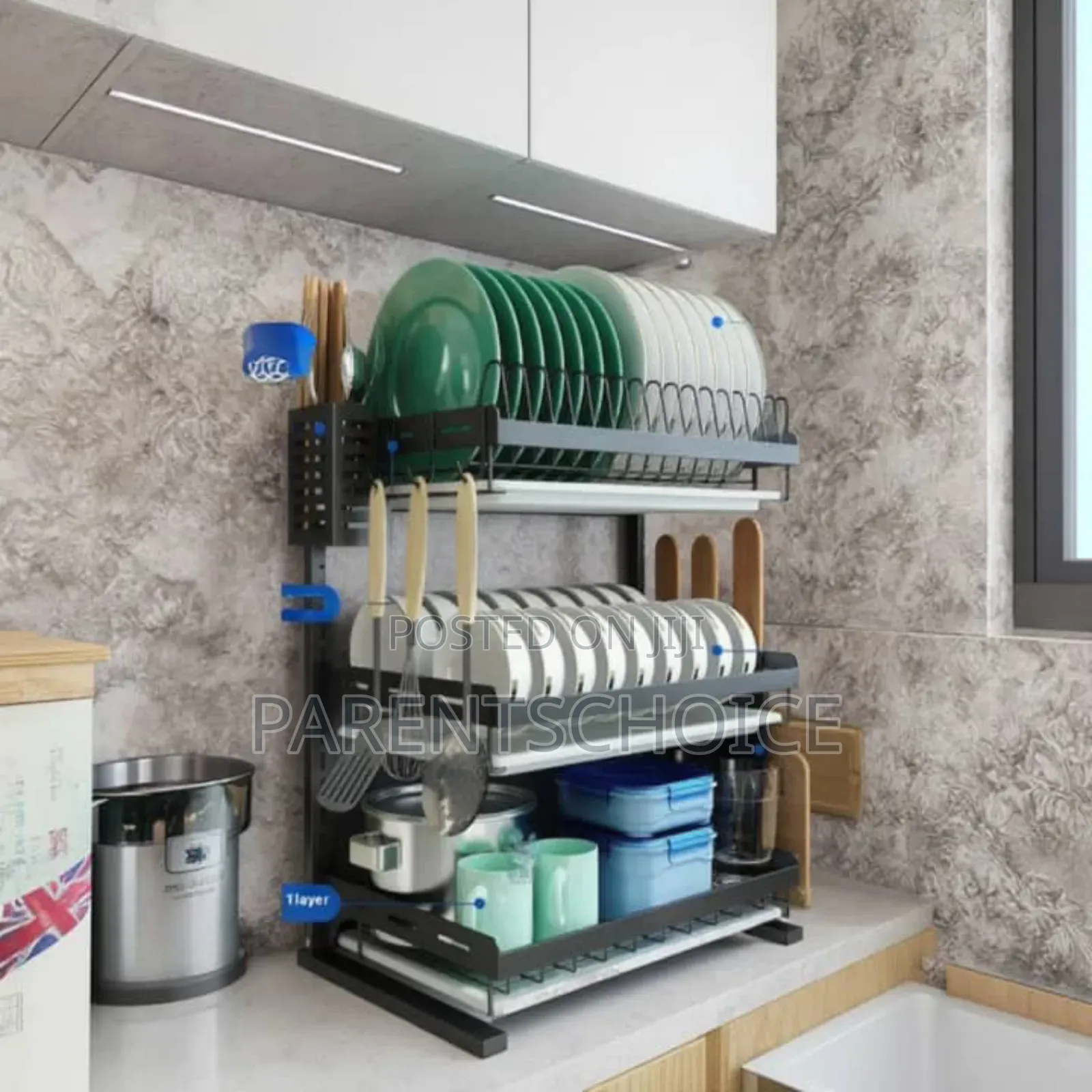 3-Layer Dish Drainer Rack