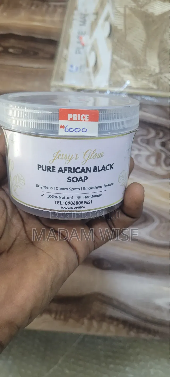 Jessy's Glow. Pure African Black Soap. ( You Will Love It)