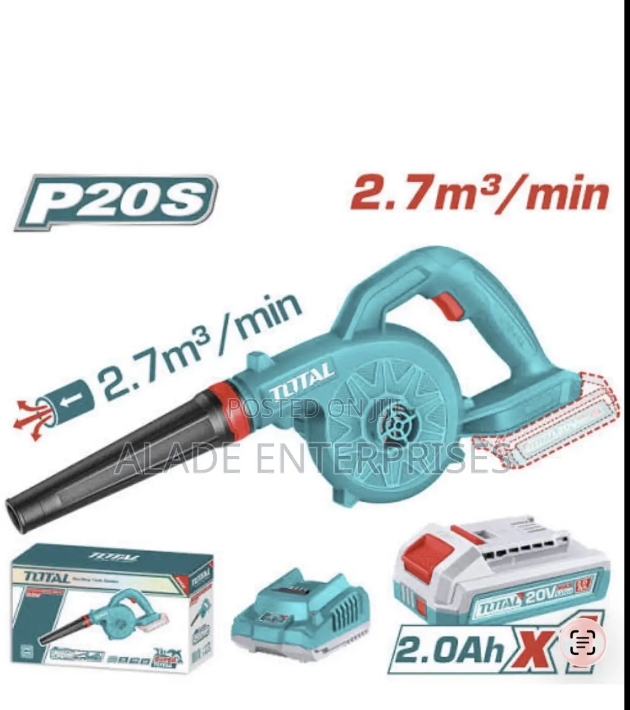 Total Lithium-ion Cordless Blower With Battery And Charger