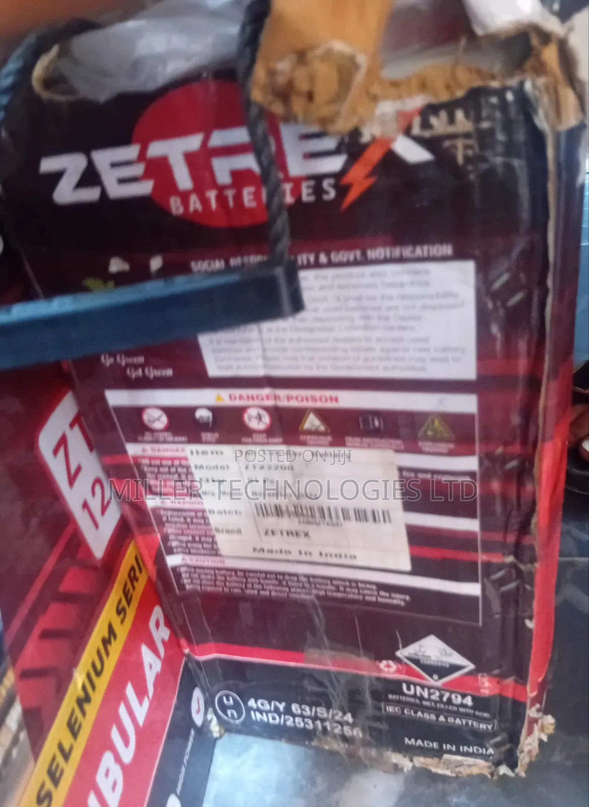Zetrex Tubular Battery 220ah/12v