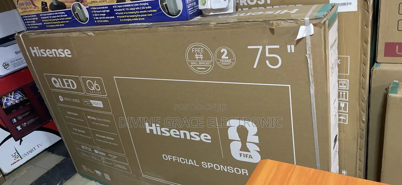 75 Inches Brand New Hisense Qled Television /Q6 Series
