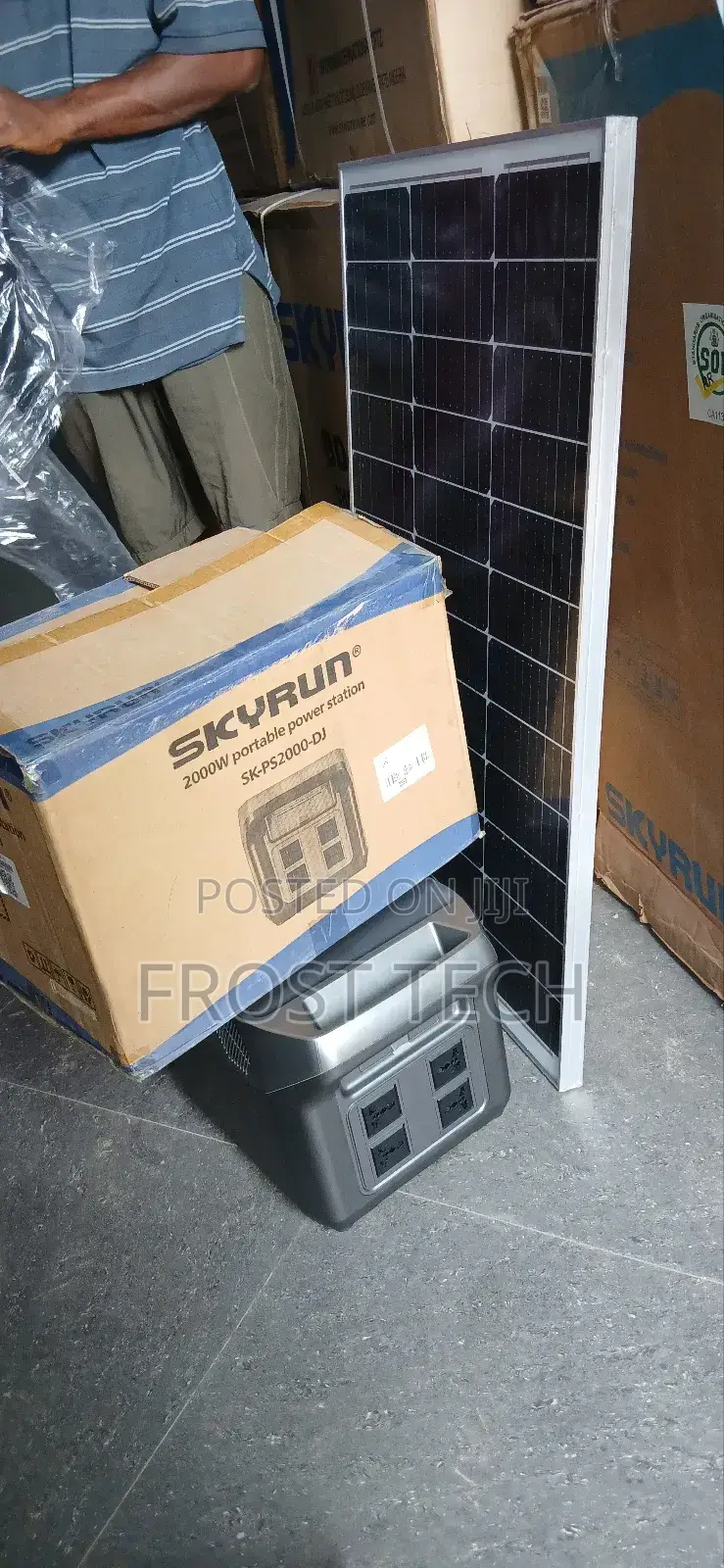 Skyrun 2klw (1000w) Portable Solar Generator Energy Storage.