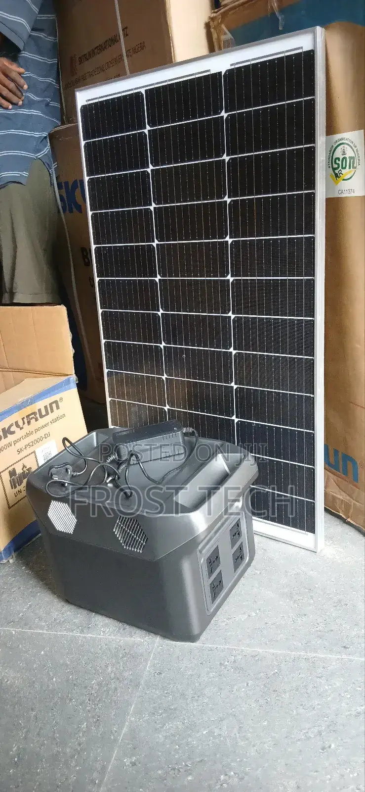 Skyrun 2klw (1000w) Portable Solar Generator Energy Storage.