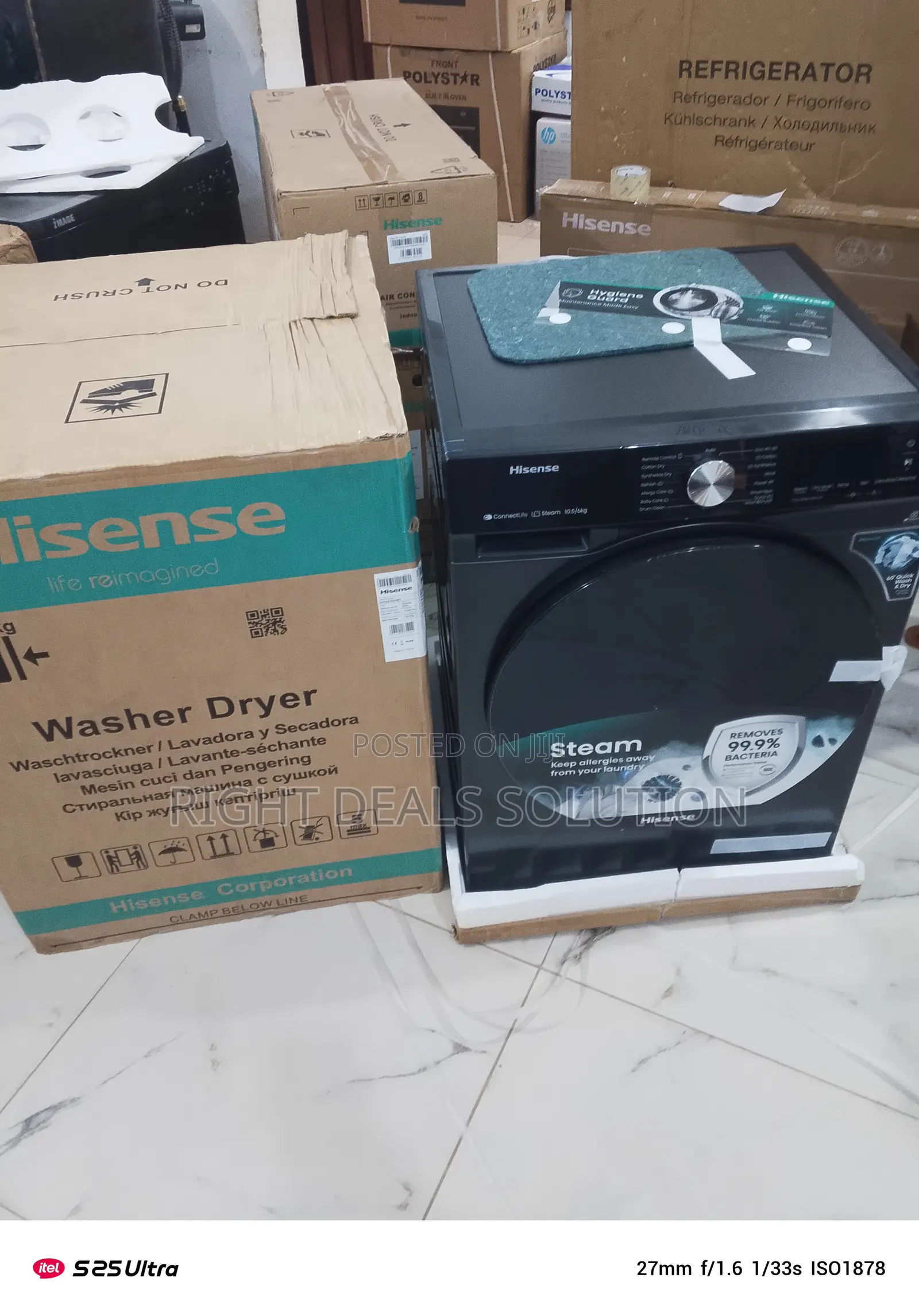 Hisense 10.5kg/7kg Washer-Dryer Combo With Steam Cure